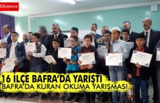 16 İLÇE BAFRA’DA YARIŞTI