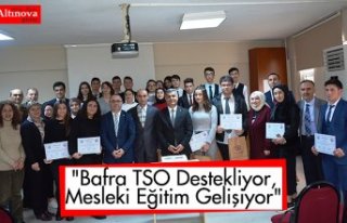 "Bafra TSO Destekliyor, Mesleki Eğitim Gelişiyor"