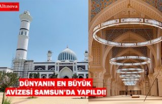 DÜNYANIN EN BÜYÜK AVİZESİ SAMSUN’DA YAPILDI!