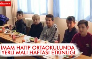 İMAM HATİP ORTAOKULUNDA YERLİ MALI HAFTASI ETKİNLİĞİ