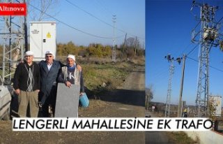 LENGERLİ MAHALLESİNE EK TRAFO YAPILDI