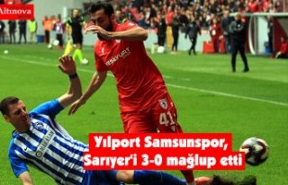 Yılport Samsunspor, Sarıyer'i 3-0 mağlup etti