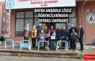 BAFRA ANADOLU LİSESİ ÖĞRENCİLERİNDEN DUYARLI...