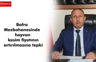 Bafra Mezbahanesinde hayvan kesim fiyatının artırılmasına...