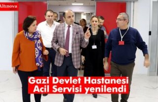 Gazi Devlet Hastanesi Acil Servisi yenilendi