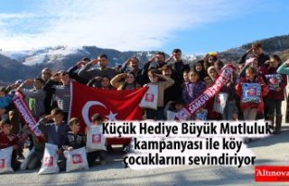 Küçük Hediye Büyük Mutluluk kampanyası ile köy...