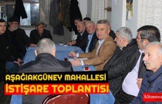 AŞAĞIAKGÜNEY MAHALLESİ İSTİŞARE TOPLANTISI