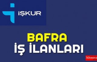 Bafra'da eleman alım ilanları