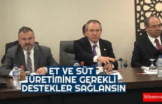 ET VE SÜT ÜRETİMİNE GEREKLİ DESTEKLER SAĞLANSIN