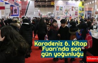 Karadeniz 6. Kitap Fuarı'nda son gün yoğunluğu