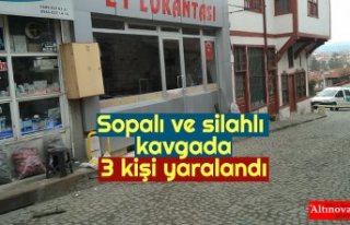 Sopalı ve silahlı kavgada 3 kişi yaralandı