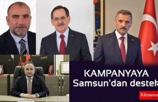 "Biz Bize Yeteriz Türkiyem" kampanyasına Samsun'dan...