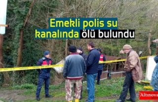 Emekli polis su kanalında ölü bulundu