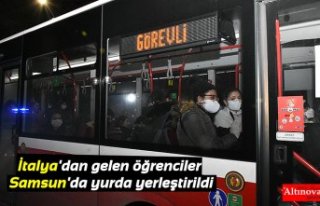 İtalya'dan gelen öğrenciler Samsun'da...