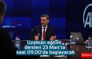 Milli Eğitim Bakanı Selçuk: Uzaktan eğitim dersleri...