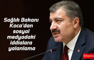 Sağlık Bakanı Koca'dan sosyal medyadaki iddialara...