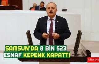 SAMSUN'DA 8 BİN 523 ESNAF KEPENK KAPATTI