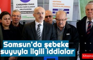 Samsun'da şebeke suyuyla ilgili iddialar