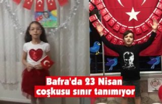 Bafra'da 23 Nisan coşkusu sınır tanımıyor