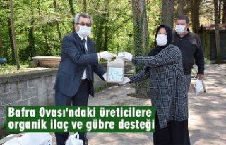 Bafra Ovası'ndaki üreticilere organik ilaç...