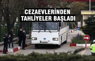 Cezaevlerinden tahliyeler başladı