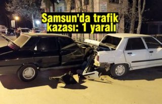 Samsun'da trafik kazası: 1 yaralı