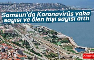 Samsun’da Koranavirüs vaka sayısı ve ölen kişi...