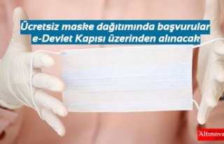 Ücretsiz maske dağıtımında başvurular e-Devlet...