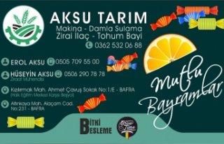 AKSU TARIM’DAN BAYRAM TEBRİĞİ