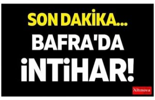 Bafra'da intihar