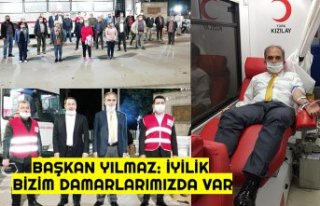 BAŞKAN YILMAZ İYİLİK BİZİM DAMARLARIMIZDA VAR