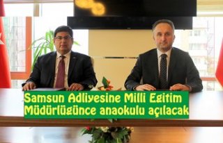 Samsun Adliyesine Milli Eğitim Müdürlüğünce...