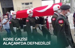 KORE GAZİSİ ALAÇAM’DA DEFNEDİLDİ