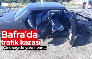 Bafra’da trafik kazası