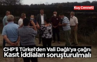 CHP'li Türkel'den Vali Dağlı'ya...