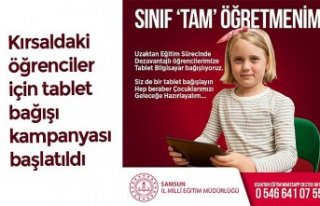 Kırsaldaki öğrenciler için tablet bağışı kampanyası...