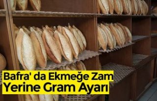 Bafra' da Ekmeğe Zam Yerine Gram Ayarı