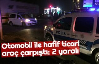 Otomobil ile hafif ticari araç çarpıştı: 2 yaralı