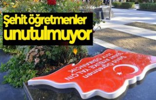 Şehit öğretmenler unutulmuyor