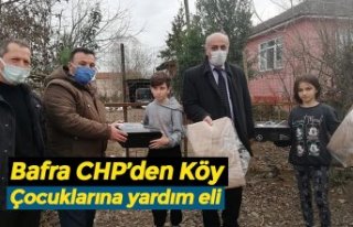 Bafra CHP’den Köy Çocuklarına yardım eli