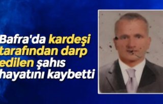 Bafra'da kardeşi tarafından darp edilen şahıs...