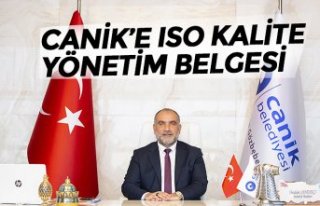 CANİK’E ISO KALİTE YÖNETİM BELGESİ