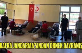 BAFRA JANDARMA'SINDAN ÖRNEK DAVRANIŞ