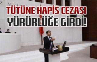 TÜTÜNE HAPİS CEZASI YÜRÜRLÜĞE GİRDİ!