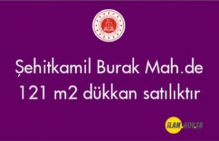 Şehitkamil Burak Mah.de 121 m2 dükkan icradan satılıktır