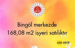 Bingöl merkezde 168,08 m² işyeri icradan satılıktır