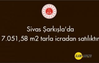 Sivas Şarkışla'da 7.051,58 m² tarla icradan...