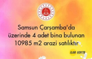 Samsun Çarşamba'da üzerinde 4 adet bina bulunan...