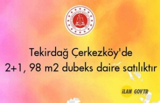 Tekirdağ Çerkezköy'de 2+1, 98 m² dubeks daire...