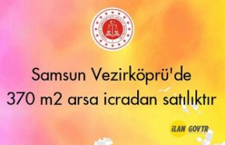 Samsun Vezirköprü'de 370 m² arsa icradan satılıktır